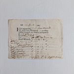 1667 Milan Antique Receipt On Paper C01643