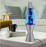 Lava Lamp Blue Midnight Cascade 17inch 25W Slow Motion Wax Liquid Night Light
