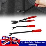 3PCS Trim Clip Removal Pliers Set Car Tool Panel Fascia Dash Upholstery Remover