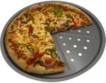 Pizza Trays Non-Stick  set of 3 Heavy duty Stainless steel Insulated Round Trays