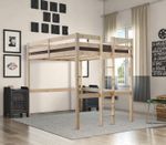 Strictly Beds and Bunks Memphis High Sleeper Pine Bunk Bed, 4ft 6 Double (MEM46)
