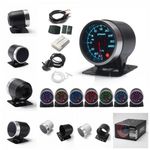 NEW UNIVERSAL 52MM SMOKED TURBO BOOST GAUGE