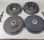 Pair Of Aircraft Landing Wheel Covers Inner Outer Grey Upcycle