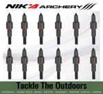 NIKA Crossbow Bolt Archery Arrow Field Point Tips 100 Grain Arrowheads New UK