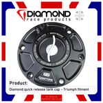 DIAMOND - TRIUMPH QUICK RELEASE TANK FUEL CAP - STREET TRIPLE 765 S / RS - 2021