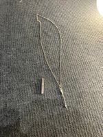 Vetements Snuff Necklace – Metallic Silver