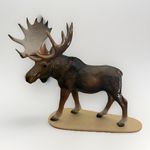 HAGENN RENAKER Retired  Bull Moose Miniature Figurine  2 7/8" Pristine 3639/67