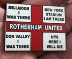 RARE ROTHERHAM UNITED MILLMOOR-DON VALLEY-NYS I AM THERE LARGE ENAMEL PIN BADGE