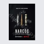 NARCOS TV SHOW FULL CAST SIGNED AUTOGRAPH POSTER PRINT A5 A4 A3