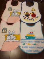 4 x BABYDAYS 100% COTTON Double Layered Baby Bibs - (4 x Bibs in Total )