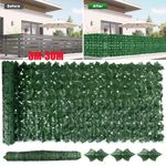 30M Artificial Hedge Roll Fake Ivy Leaf Garden Balcony Wall Privacy Fence Screen