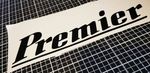 Premier 1970's Drum Logo Decal/Sticker Choice Of Colours