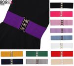 Vintage Women's Belts - Classic Nurse Belt for Women, Elasticated Wide Waistband