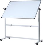 Viz Pro Double Sided Magnetic Mobile Whiteboard Revolving Aluminium 150x90cm