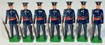 Seven (7) x Gloucestershire Regiment, British Army, 54mm Unboxed Metal