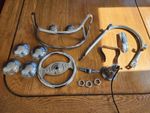 Pedal Car Parts (Used) Chrome, Headlights, Steering Wheel, Bell, Fire engine