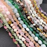Natural Gemstone Nugget Beads - Healing Crystal Smooth Stones - Various Gemstone