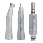 COXO Dental Slow Speed Handpiece 1:1 Contra Angle Straight Nose Cone Air Motor