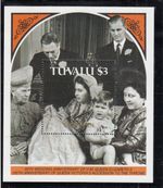 Queen Elizabeth II 40th Wedding minisheet SPECIMEN Tuvalu MNH 1987 (142050)