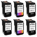 PG-575 CL-576 XL Ink Cartridges for Canon PIXMA TS3750i TR4755i TS3550i TR4750i