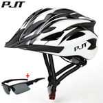 Mountain Bike Helmet Cycling Safety Bicycle Ultralight with Sunglasses Women Men