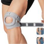Adjustable Knee Support Compression Brace Patella Arthritis Straps Pain Relief
