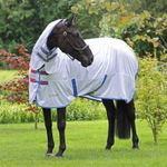 Shires Tempest Original Fly Combo Mesh Horse Rug | Equestrian Equipment - White