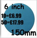 150mm 6 inch Wet and Dry Sanding Discs Sandpaper Pads Hook and Loop P180-P3000