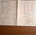 Matsuzakaya Ginza Tokyo Japan Folding City Map w/ Money Conversion, Subways