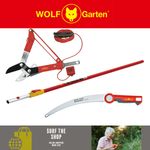 Wolf-Garten Multi-Change PC370MS Pruning Saw/RCM Loppers/ ZMV4 Telescopic Handle