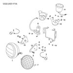 Mutt FSR 125 EU5 2021 - 2025 Black Headlight Grill ref no.7