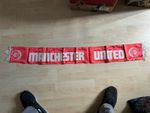 VINTAGE MAN UTD MANCHESTER UNITED SILK SCARF 1970'S Classic Football Memorabilia
