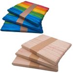 Lollipop Sticks Wooden Lolly Craft Kids Plain Model Natural Lollipops Art