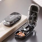Pill Cutter Splitter For Small Pills All Tablet Half Storage Compartment Box UK