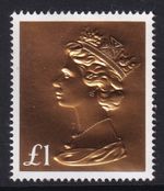 SG U3966 £1 Gold Unmounted MINT, 50th Anniversary of Machin Definitive Stamp