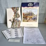 DMC Cross Stitch Kit 'Full Steam Ahead' 12x10" Yesteryear Trains Nostalgic K3686