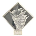 Wizard Merlin Magician 3D Laser Etched Lucite Acrylic Figurine Statue Clear