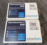 2 x Stanton Trackmaster V3 Cartridges & Styluses With Stylus Protectors & Boxes