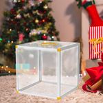 Clear Lucky Draw Box Comment Box Lottery Box for Business Fundraising Voting