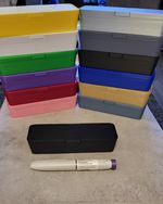 Kwikpen, Mounjaro Pen Case, Travel Hard Case, Push Lid, Fridge Safe Storage
