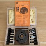 Spindle Moulder Cutter Block Kity & 24 Leitz Knives Limit Plate Chip Limiter Set