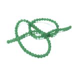 Green Malaysian Jade Beads Plain Round 4mm Strand Of 95+
