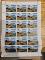 LUNDY 2014 £25 UNOFFICIAL STAMP FOR CHURCH APPEAL -  MNHsheet K