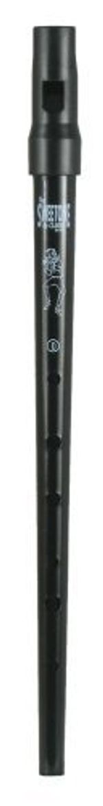 Clarke Black Sweetone D English Tin Penny Brass Whistle in Key of D