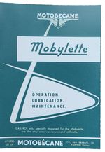 Mobylette Moped Manual Moby BG Dimboy Motobecane Printed Book 1955-1967