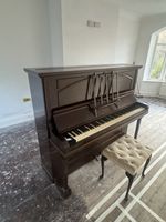 GEORGE ROGERS & SONS LONDON UPRIGHT PIANO + MATCHING STOOL — £200
