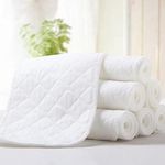 ⊹10Pcs Nappies Burp Cloths Muslin Cloths Absorbent Wash Cloths Folding Nappies