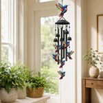 Retro Metal Hummingbird Windchimes Wind Chimes Pendant Wind Chimes Memorial Gift