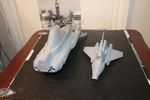 SHADO UFO Skydiver 15" Long - 3d printed
