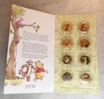 Winnie the Pooh Gold Edition Proof 8 x Coin Medal Set Limited Edition Gold Plate